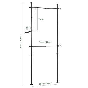 Posacenere da muro Rubbermaid Infinity™ nero H 46 cm - Ø 29,5 cm