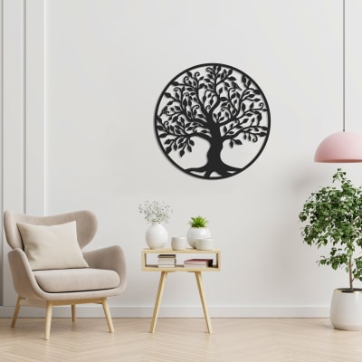 Tree Life Décoration murale en métal Arbre de vie à suspendre pour intérieur ou extérieur, jardin, maison, chambre à coucher, salon (49 cm) | Leroy Merlin Tree Life Décoration murale en métal Arbre de vie à suspendre pour intérieur ou extérieur, jardin, maison, chambre à coucher, salon (49 cm) | Leroy Merlin