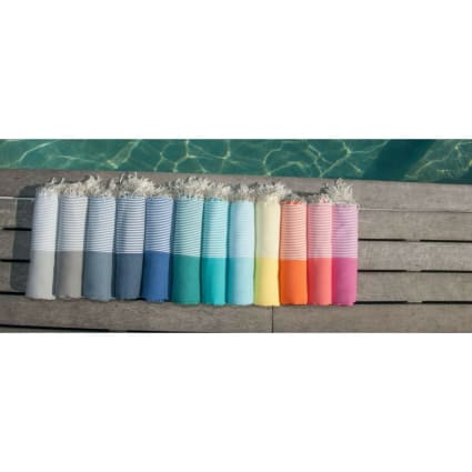 Fouta De Plage 100% Coton Nid D'abeille - Taille 100x200 Cm - Douce, Légère Et Absorbante - Plusieurs Couleurs Disponibles