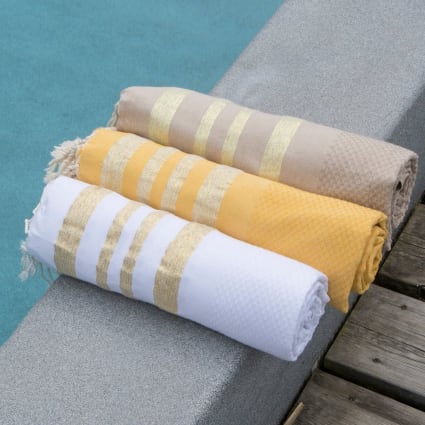 Serviette de plage, drap de plage XXL, fouta plage - Les Parfaits Plagistes