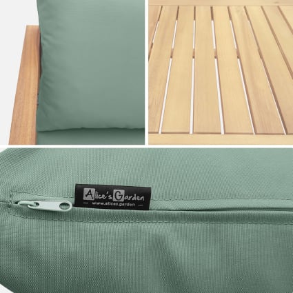 2er-Set Kinderstühle Aus FSC-Akazienholz - Graugrün Für Innen & Außen, 53cm Hoch