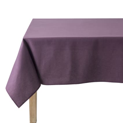Nappe en coton aubergine Cambrai