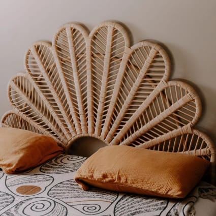 Tête de lit en rotin forme fleur 160x5 Dalia | Maisons du Monde