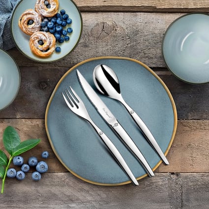 Besteckset 24-teilig aus Edelstahl 18/0 Jet
