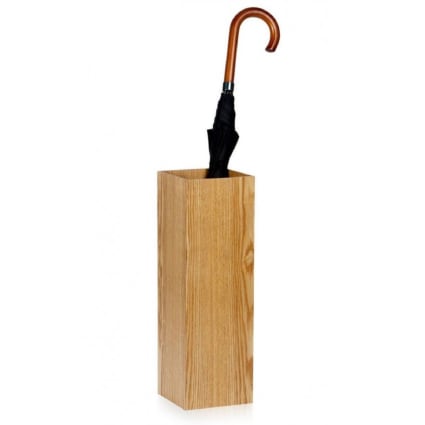 Porte-Parapluies Bambou Relaxdays 64x25x26.5cm - Design Naturel - Pour Entrée Ou Bureau