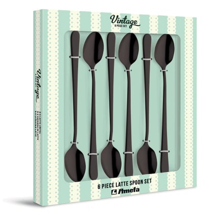 12 Cucchiai Da Dessert Austin Nero Amefa - 8