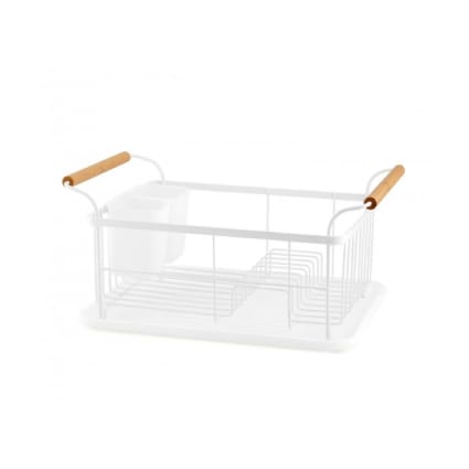 Kingrack égouttoir à Vaisselle Extensible, Pliable en Acier Inoxydable avec Porte-Couverts Kingrack égouttoir à Vaisselle Extensible, Pliable en Acier Inoxydable avec Porte-Couverts