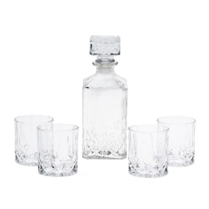 Set Carafe Et Verres à Whisky - 2 Verres + Carafe - Idée Cadeau En Verre