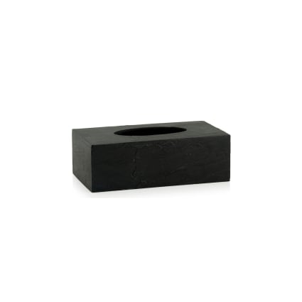 Tbest Boîte à Mouchoirs Rectangulaire Bois Noir - Distributeur Élégant Pour Salon, Chambre Et Cuisine