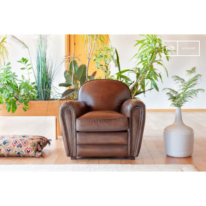 Cigar Club Chair Poltrona Pelle Club Guangdong 1919 Modern Cigar