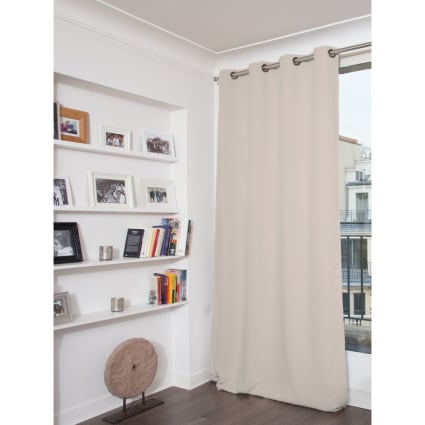 tenda alycia blackout tortora 140x280 cm con occhielli
