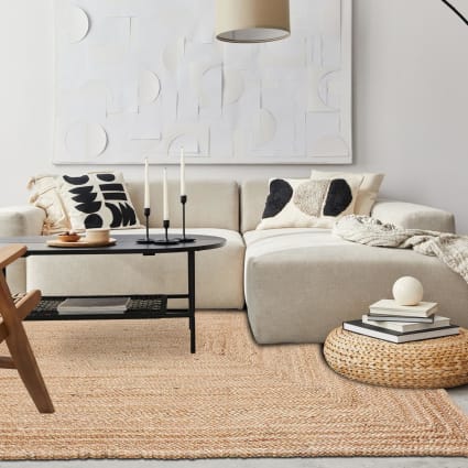 Tapis En Jute Tissé Main Idéal Comme Tapis Salon, Beige 160x230 Nature | Maisons Du Monde