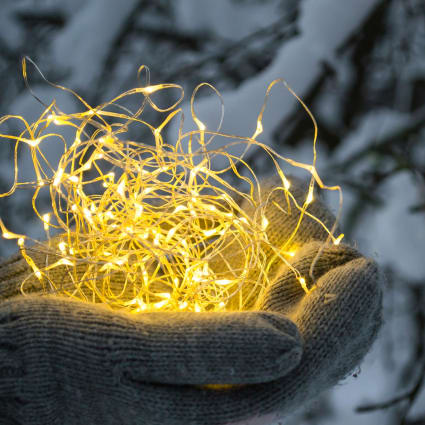 Guirlande lumineuse solaire 100 micro leds Cuivre Cuivre 11,5M