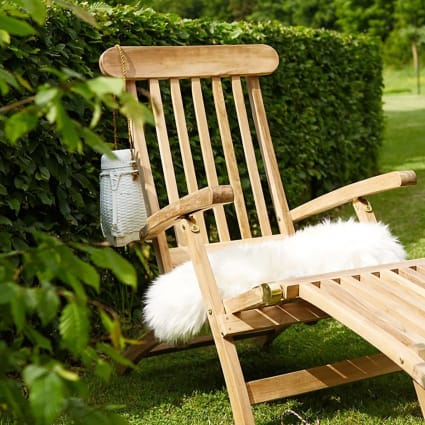 Sdraio in legno massello di teak Midland Maisons du Monde