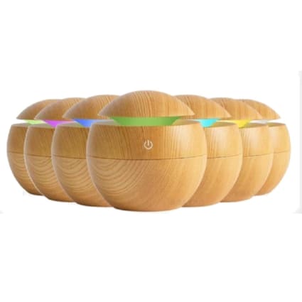 Diffuseur D'huiles Essentielles Breeze, Ultrason, Lumière, Marron Clair, PHOENIX IMPORT