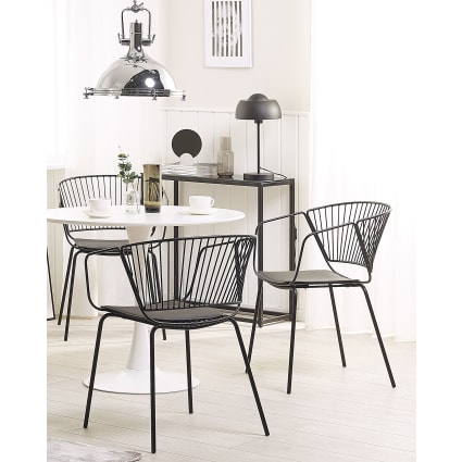 Esszimmerstuhl 2er-Set – Gepolstert Mit Metallbeinen, Dunkelgrau, Bequem Für Küche, Wohnzimmer Oder Home-Office