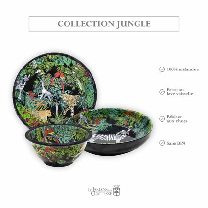 Les Jardins De La Comtesse - Assiette Creuse En Mélamine Toucans De Rio - 20 Cm - Quasi-incassable Les Jardins De La Comtesse - Assiette Creuse En Mélamine Toucans De Rio - 20 Cm - Quasi-incassable