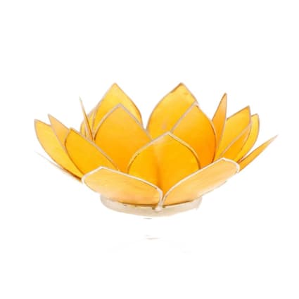 Porte Bougie Fleur de Lotus Bleu Dégradé et or | Leroy Merlin