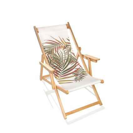 Sedia a sdraio da giardino in legno eucalipto Lona Maisons du Monde