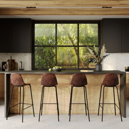 Housses De Tabourets De Bar En Simili Cuir