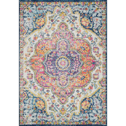 Vintage Orientalischer Teppich Mehrfarbig/Rosa 160x230 Julia