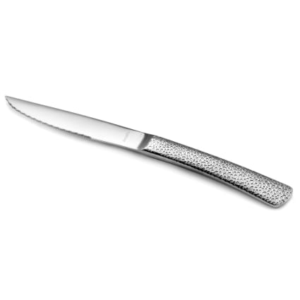 GEFU Set 4 Coltelli Da Bistecca In Acciaio Inox: Con Manico Ergonomico In Legno E Testa Di Toro, Lunghi 12,5 Cm