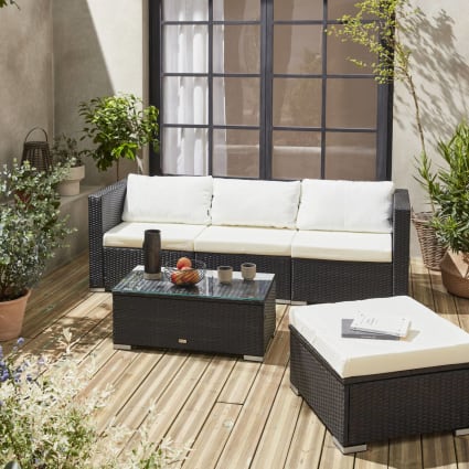 Resina Set Divani Giardino Offerte Salotto Da Giardino In Resina A