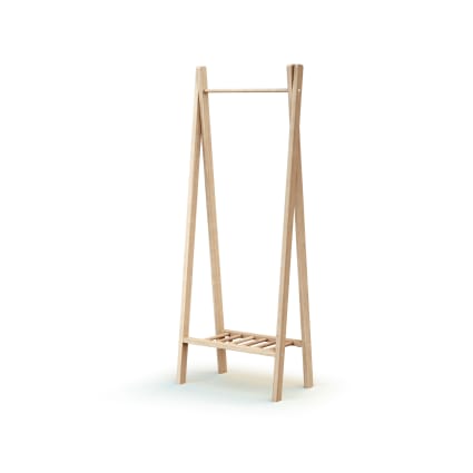 Meuble Bois Brut Pin Porte-Manteau Enfant Bois Cru - 122cm Hauteur 30cm Diamètre à Peindre Déco Base 30cm Diamètre