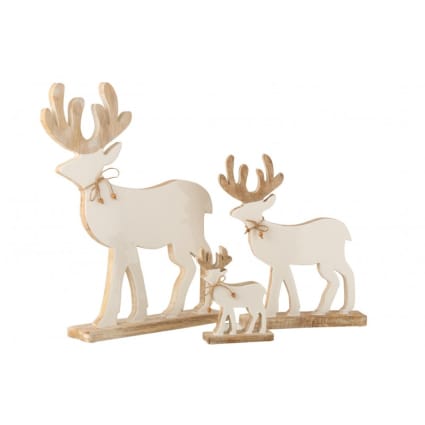 Decorazioni di Natale con fettine di legno trasformate in animali del