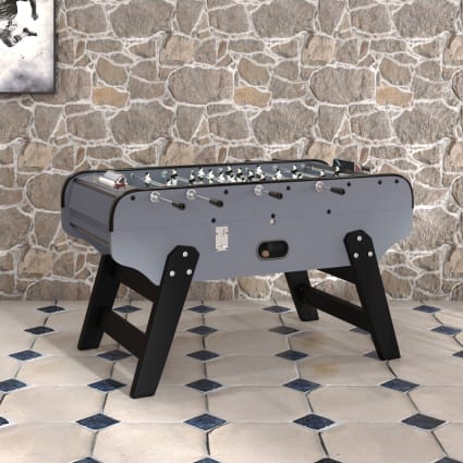 Babyfoot Adulte Luxe En Bois Style Bistrot Avec Monnayeur - 30 Jetons Fournis - Jeux De Bar