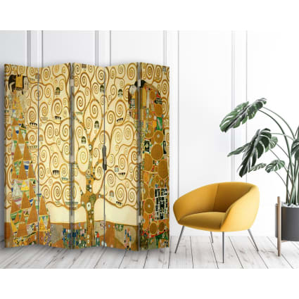 Legendarte Paravento Separè La Vergine Di Gustav Klimt | 180x170 Cm | Stampa Fronte/Retro Su Tela, Telaio In MDF | Made In EU