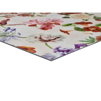 Tapis De Porte D'entrée Lavable 40x60 Cm - Motif Fleurs Et Papillons - Antidérapant - Pour Intérieur/extérieur - 2