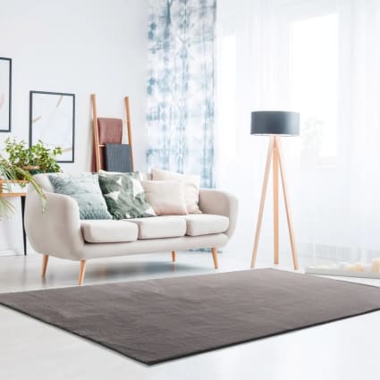 Schlafzimmerteppich, Waschbar, anthrazit 60x120 cm Loft