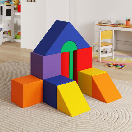 BanaSuper Blocs De Construction Mousse 11 Pièces - Jeu Motricité Enfant Parcours Éducatif