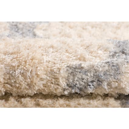 Tappeto Shaggy Moderno 160x230 Cm Beige - Morbido, Per Soggiorno, Camera, Cucina