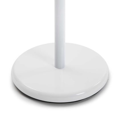 Perchero de pie para entrada o pasillo en metal y madera blanco