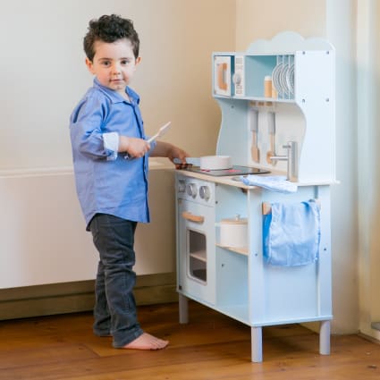 Cuisine Jouet Enfant Djeco Imitation Bleu - Jeu D'Imitation Unisexe
