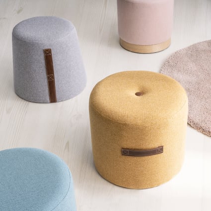 Beliani - Pouf Animaletto In Tessuto Marrone Scuro Horse