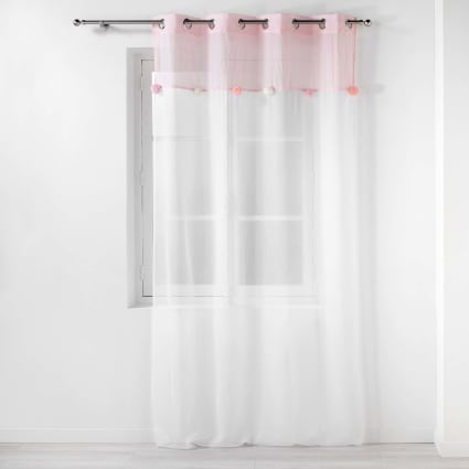 TOPICK Tenda In Voile Bianco 140x145 Cm - Leggera, Morbida E Perfetta Per Arredare Con Stile