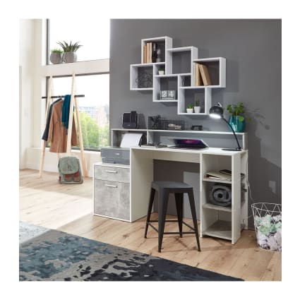 LesSaisons Étagère murale flottante Noir brillant 90x23,5x3,8 cm MDF