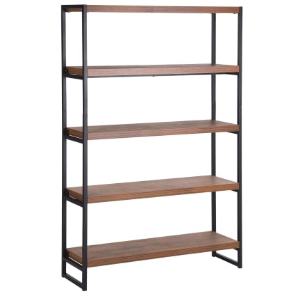 Scaffale Toronto #149 In Legno Massiccio Palissandro - 50x36x180 Cm, Colore Marrone Scuro Smoked Cherry