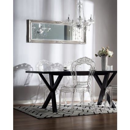 Set di 4 Sedie da Pranzo in Rattan Sedie da Cucina Gambe in Legno Sedia da Salotto Imbottite