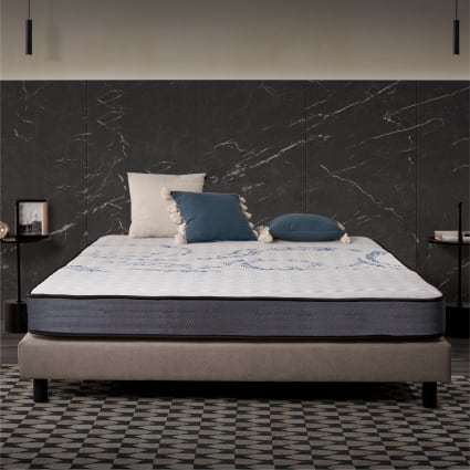 Matelas PerfectSleep 140x200 Cm - Mousse Mémoire Forme Et Latex Bleu - 28 Cm épaisseur, Fermeté Moyenne - Certifié Oeko-Tex - 5