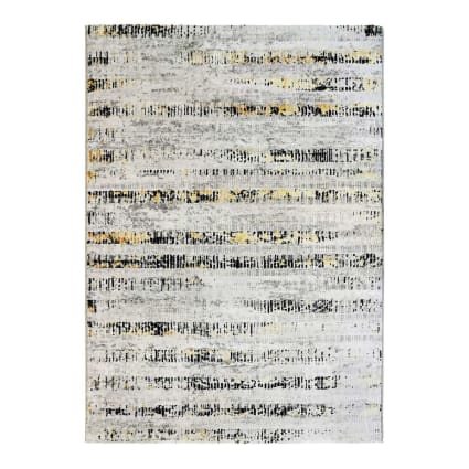 Teppich, modern und abstrakt, grau gold 120x170 Mediane