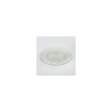 Plat à tarte sur pied flower violet 28cm