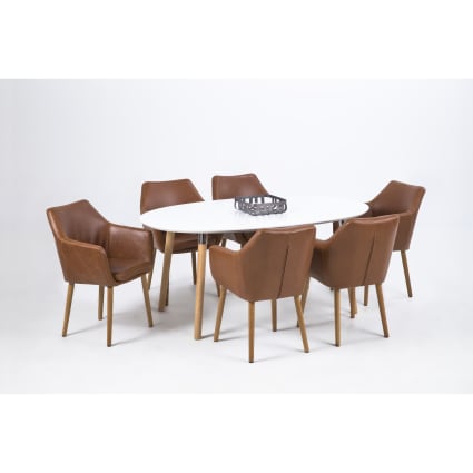Table ovale extensible L170/270 Sven spring Maisons du Monde