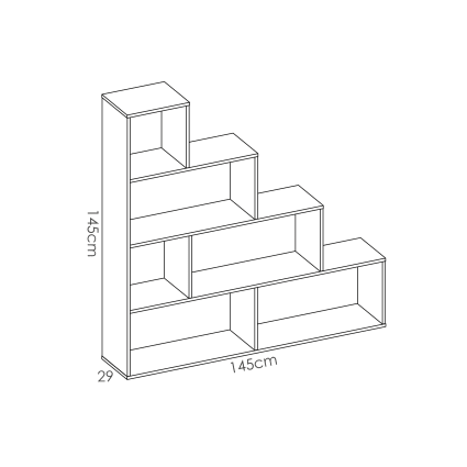 en.casa] Scaffale a Scala con 4 Ripiani Mobile da Terra in Bambù Organizzatore con Vani Portaoggetti per Bagno Cucina Soggiorno 48 x 32 x 123 cm - Naturale
