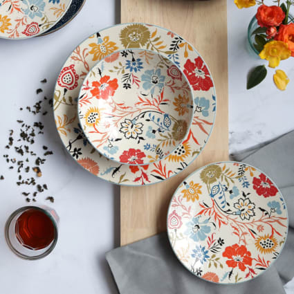 Assiette 23 Cm Quasi-incassable En Mélamine Pure - United Color Bleue