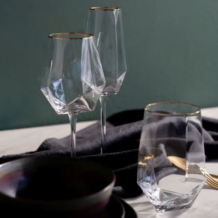 Douceur D'Intérieur Bicchiere In Vetro Stampato Jayana: 7.5x10 Cm, Pratico E Decorativo Per La Tua Cucina