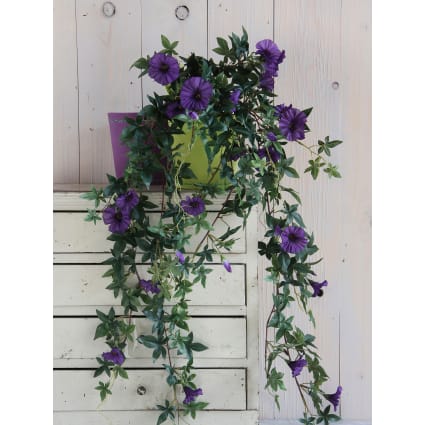 Fleurs Artificielles Petunia Exterieur Tombantes | 2 Pièces